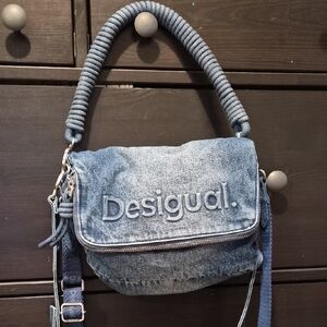 Desigual Denim Blue Rope-Handle Crossbody Bag